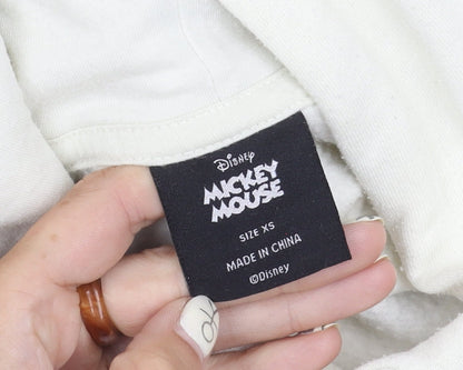 Preloved Disney Unisex XS White Mickey Mouse Hoodie - Image 5