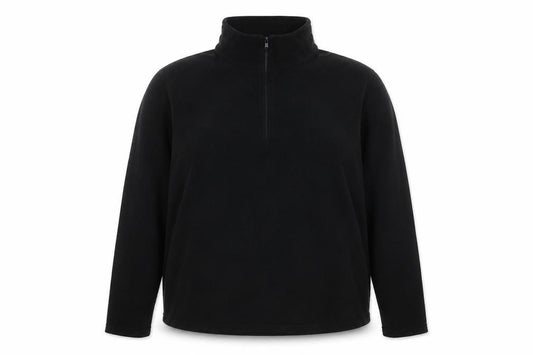 Mountain Warehouse Unisex Sweatshirt Black XL Fleece Zip Outdoor