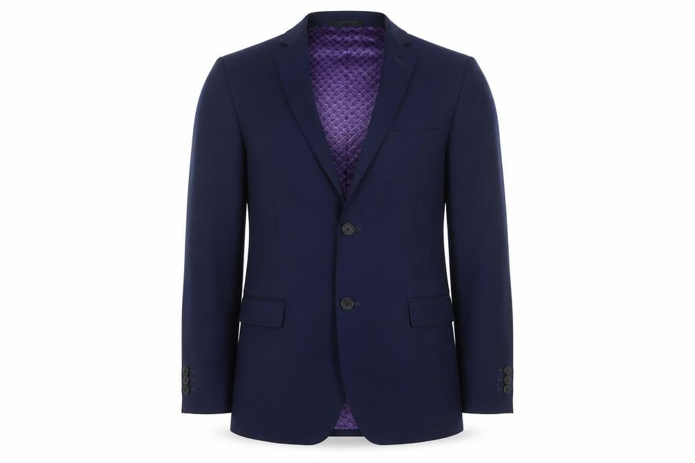 Ted Baker Blue Slim Fit Wool Suit Jacket 38