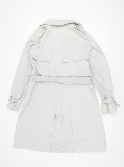 Gap Women's Grey Trench Coat Size 10