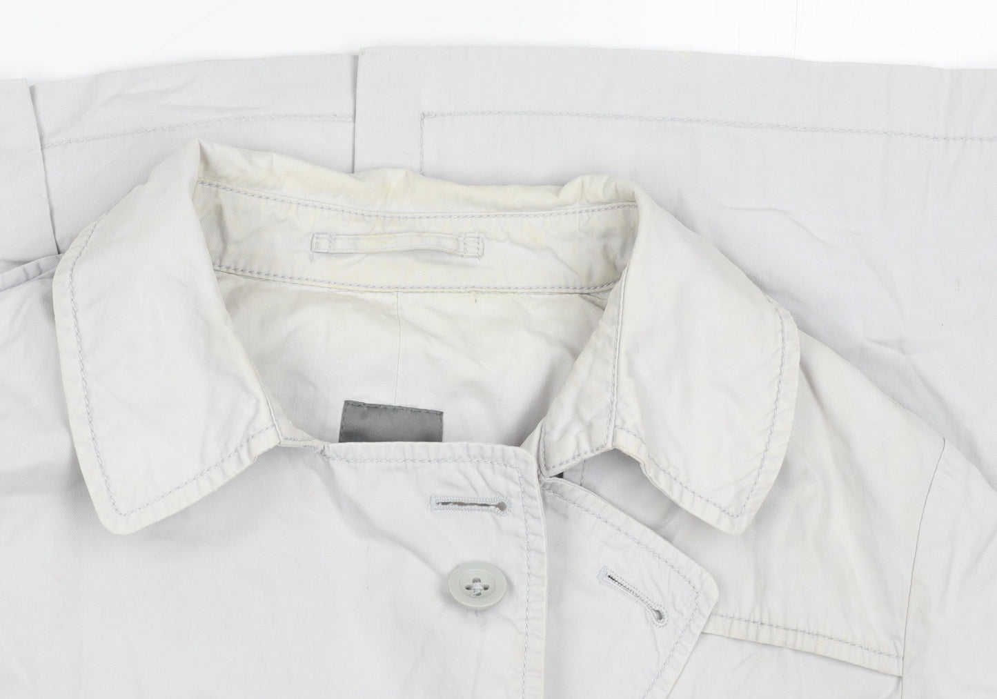 Gap Women's Grey Trench Coat Size 10