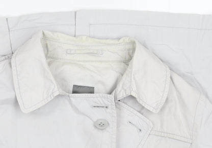 Gap Women's Grey Trench Coat Size 10