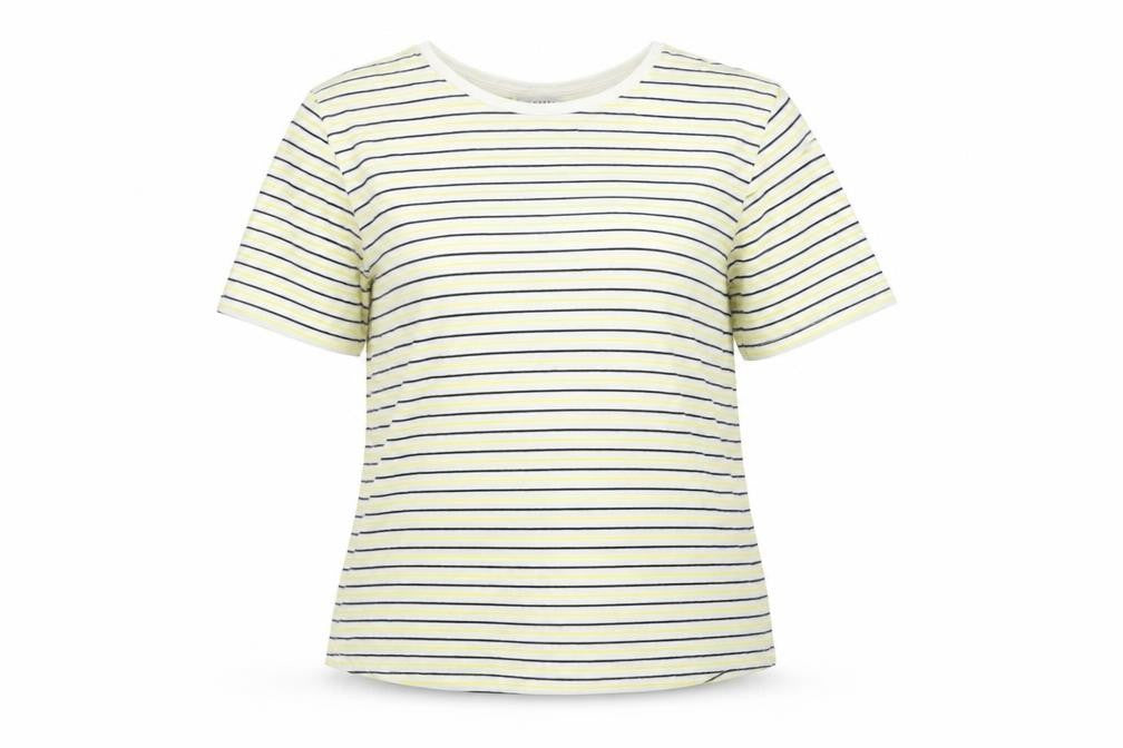 Warehouse Women's Multicoloured Striped T-Shirt Size 10