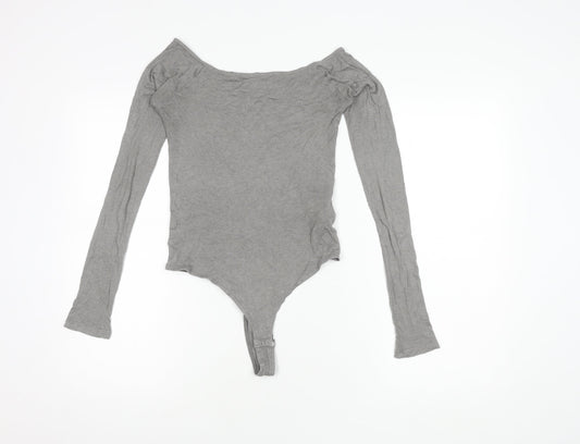 Notshy Women's Grey Off Shoulder Top M Knit