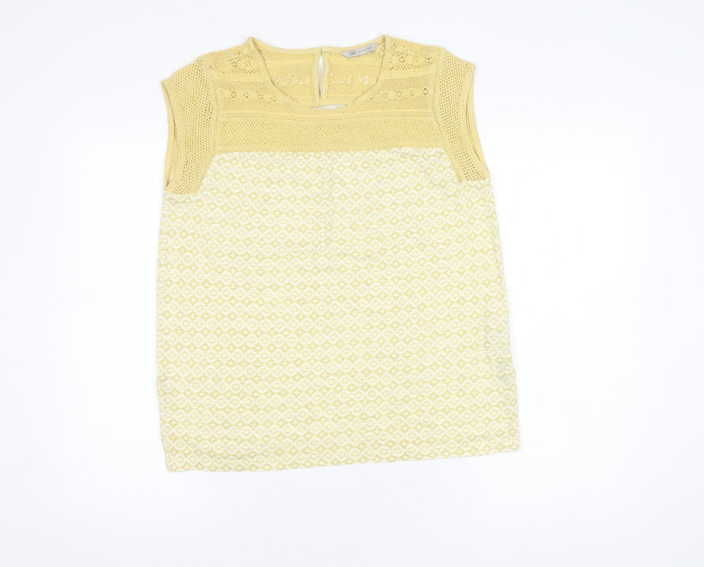 Marks & Spencer Women's Gold Sleeveless Top