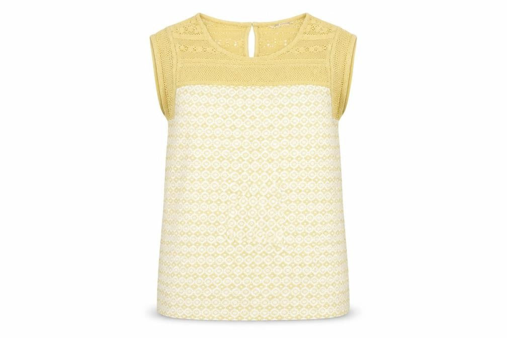 Marks & Spencer Women's Gold Sleeveless Top