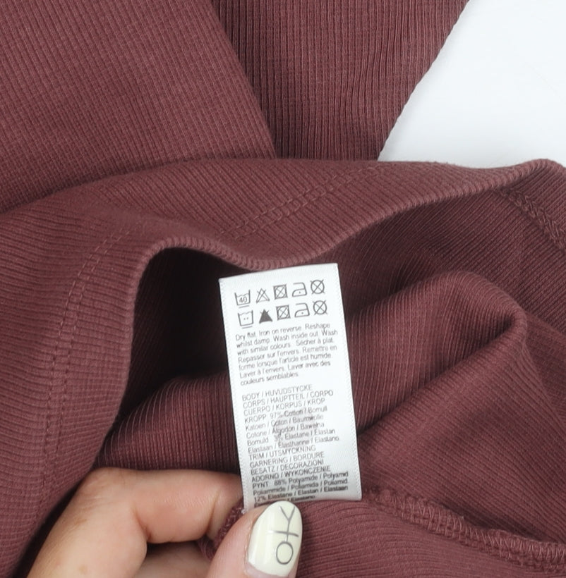 River Island Women's Brown Basic T-Shirt, Size 8