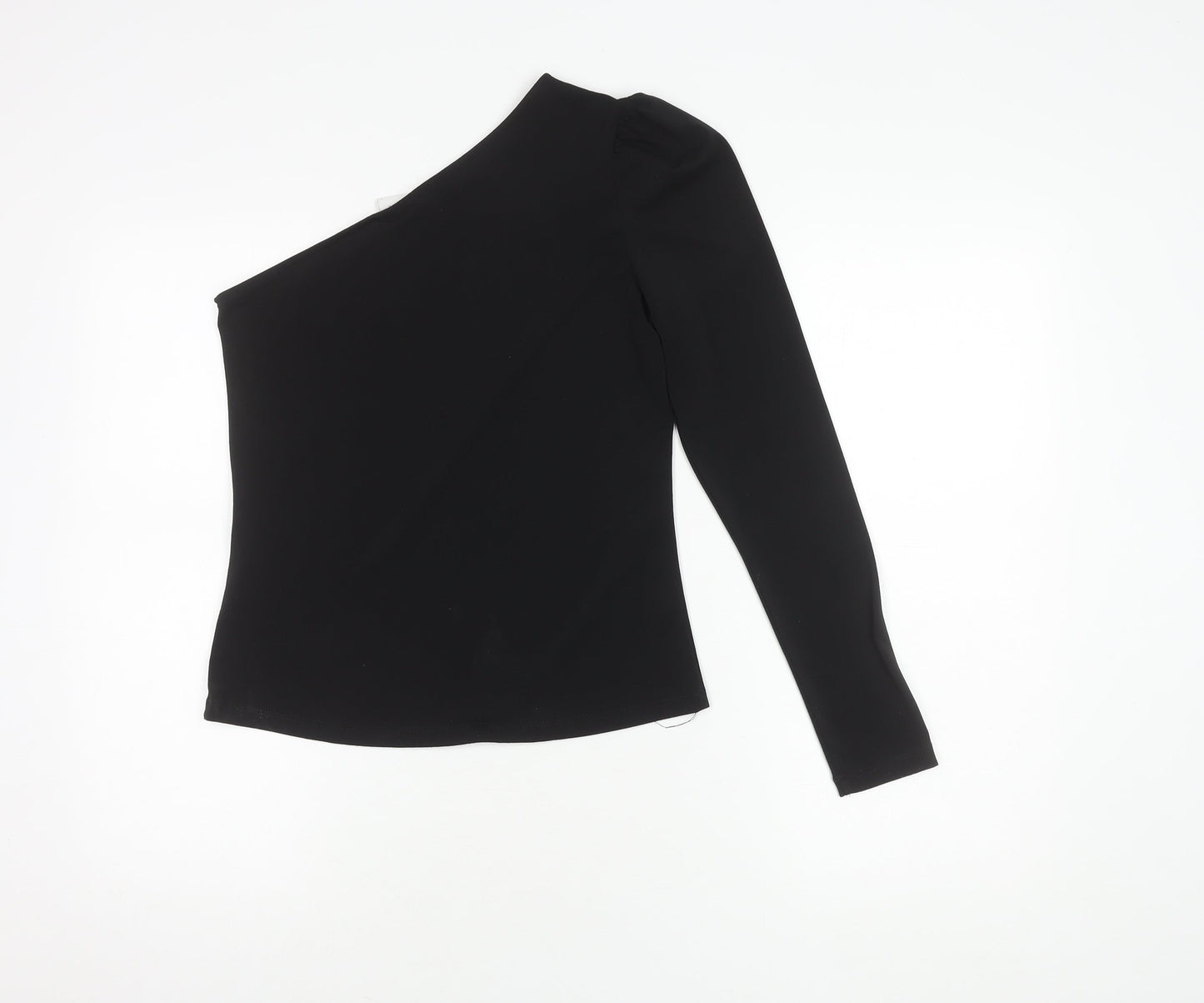VILA Women's Black One Shoulder Top Small