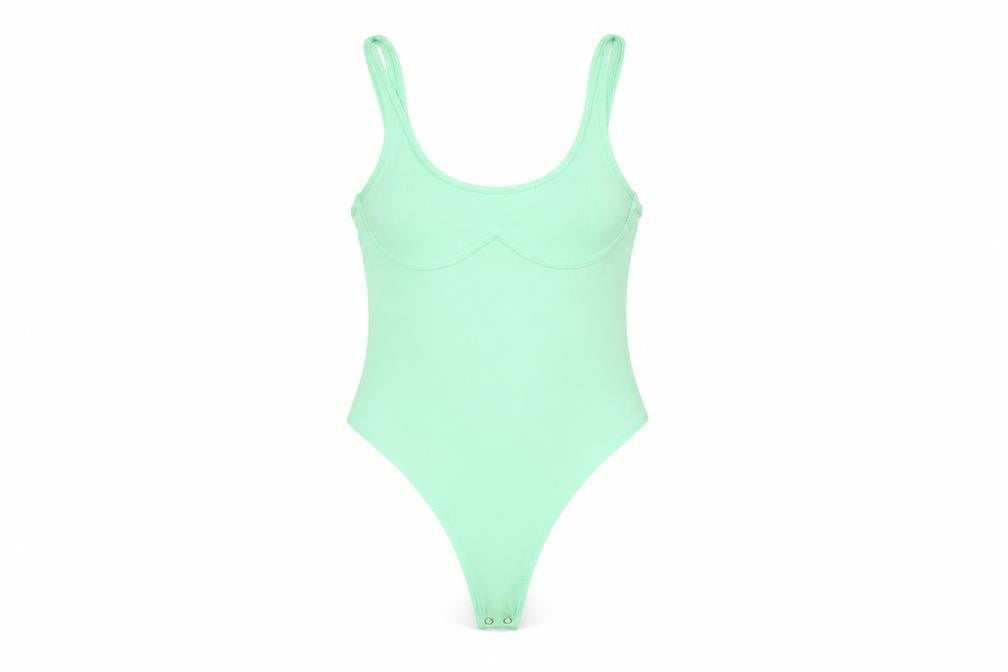 Bershka Women's Green Tank Top Size 12