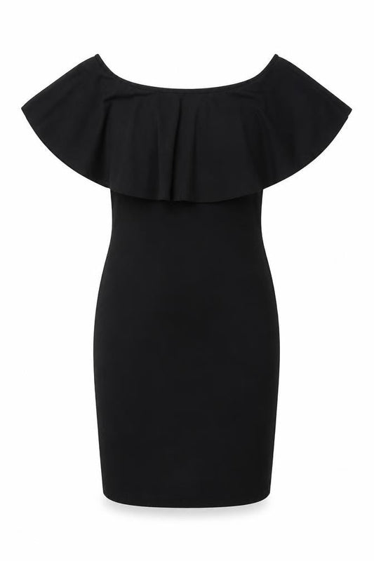 Quiz Women's Black Off the Shoulder Dress Size 12