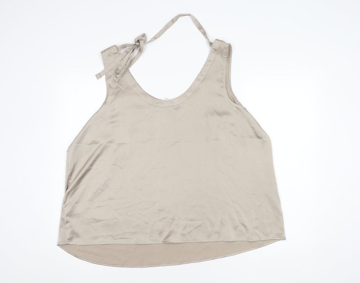 Marks & Spencer Beige Women's Tank Top Size 22