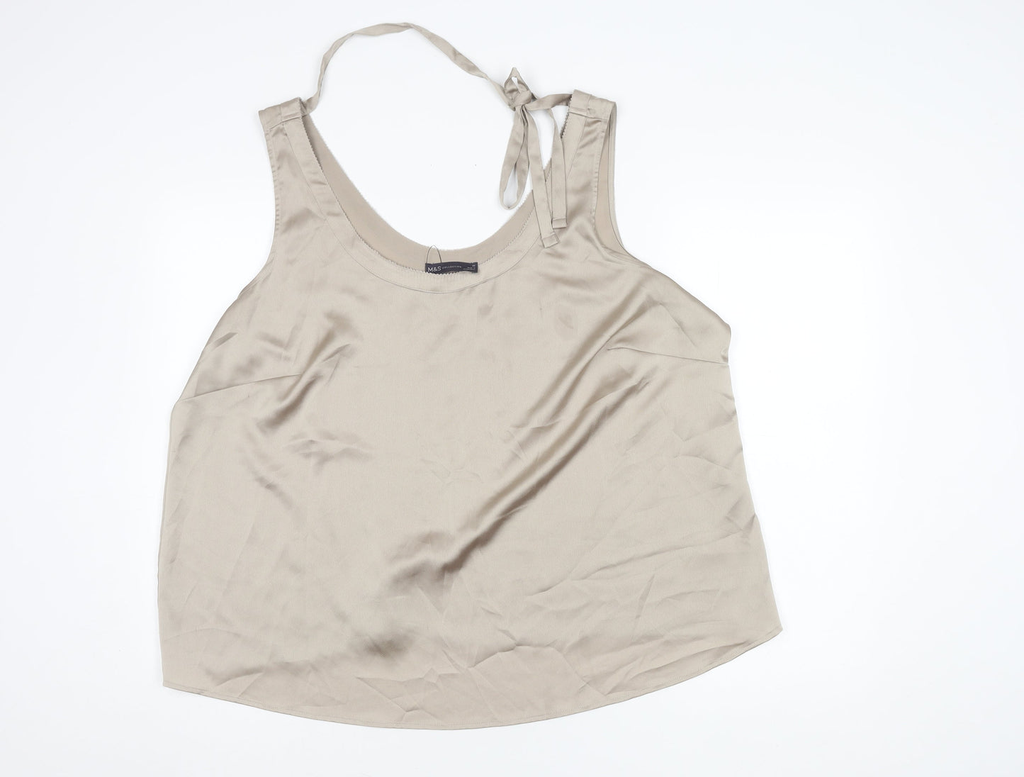 Marks & Spencer Beige Women's Tank Top Size 22