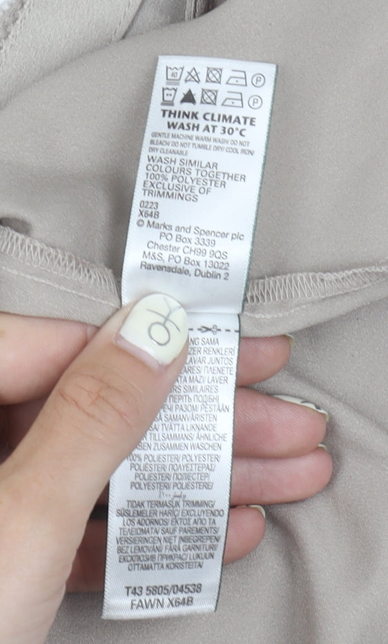 Marks & Spencer Beige Women's Tank Top Size 22