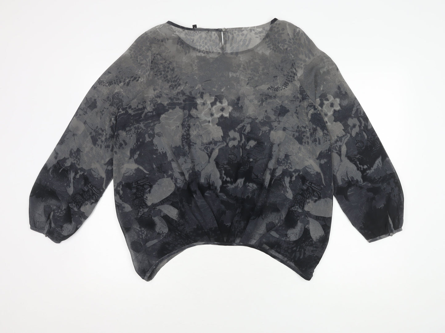 Next Women's Grey Animal Print Blouse Size 12