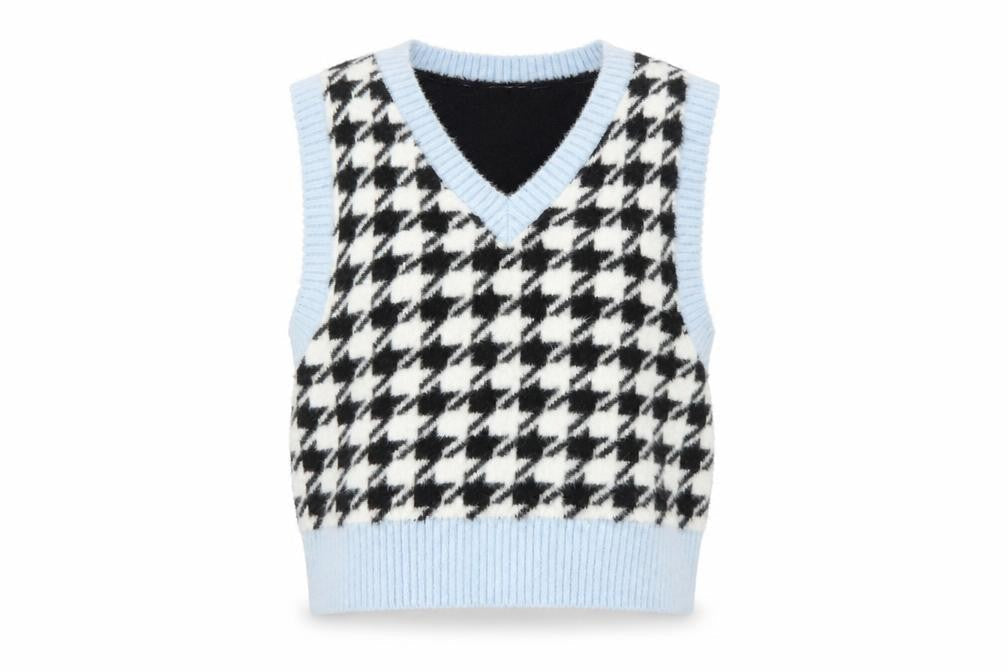 H&M Women's Multicoloured V-Neck Vest, Size 12