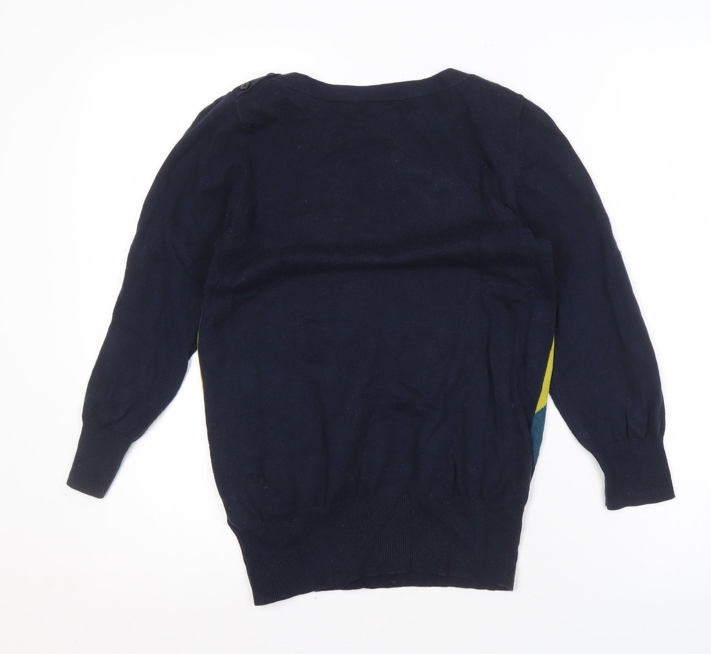 Next Women's Multicoloured Argyle Pullover Jumper Size 8