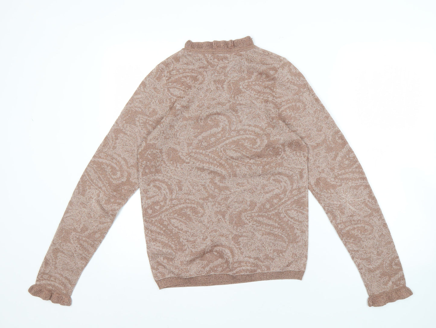 Next Women's Brown Paisley Pullover Jumper S