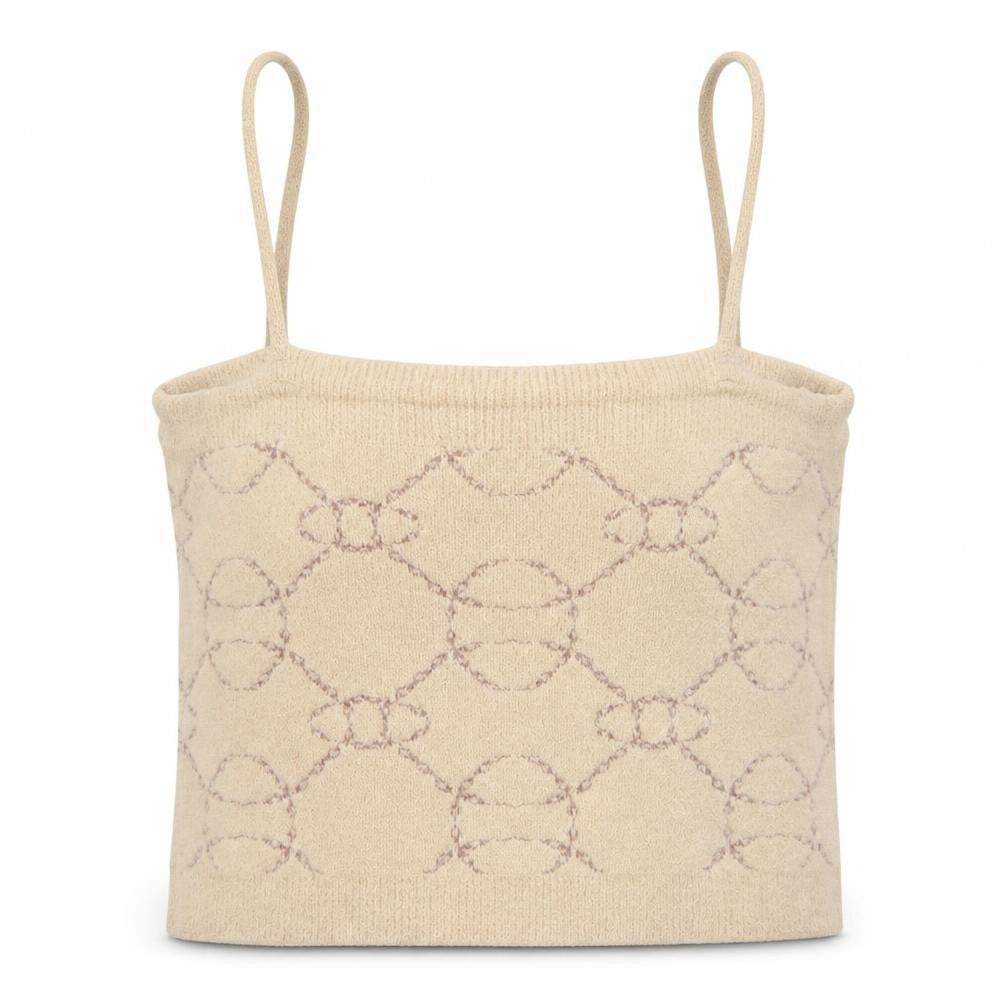 MNG Women's Beige Camisole Spaghetti Strap Tank