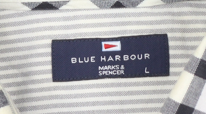 Marks & Spencer Men's Check Shirt L - Casual Style