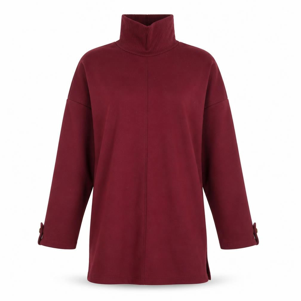 River Island Women's Red Roll Neck Long Sleeve Dress