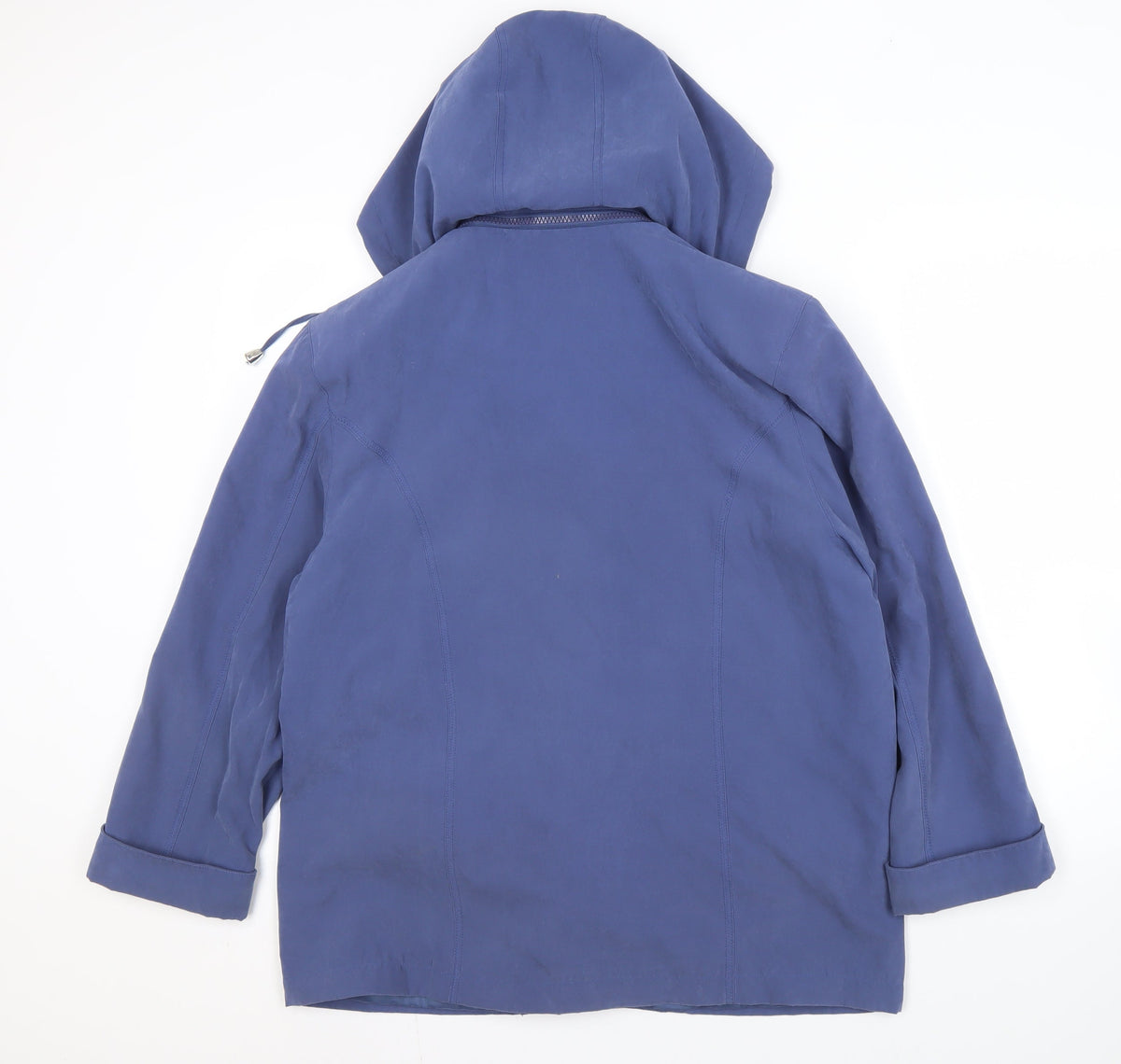 Klassik Women's Blue Hooded Jacket Size 16