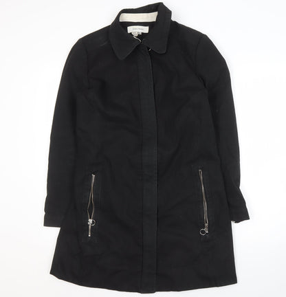 Zara Basic Women's Black Long Coat L