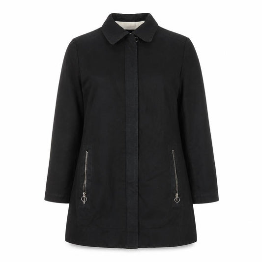 Zara Basic Women's Black Long Coat L