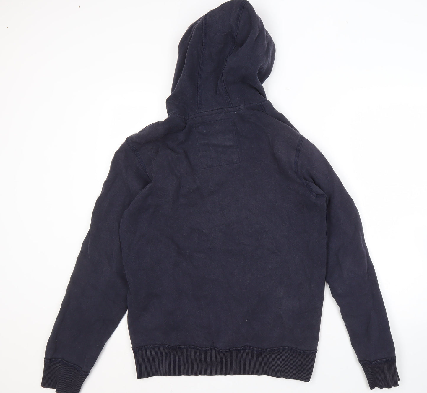 Next Men's Blue Graphic Pullover Hoodie M