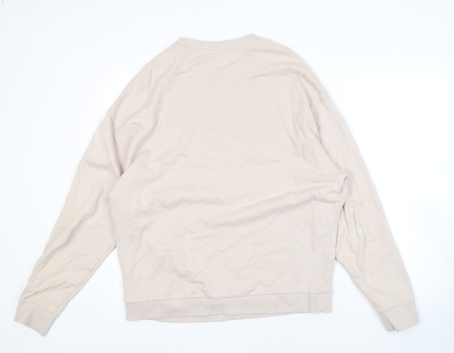 ASOS DESIGN Men's Beige Pullover Sweatshirt M
