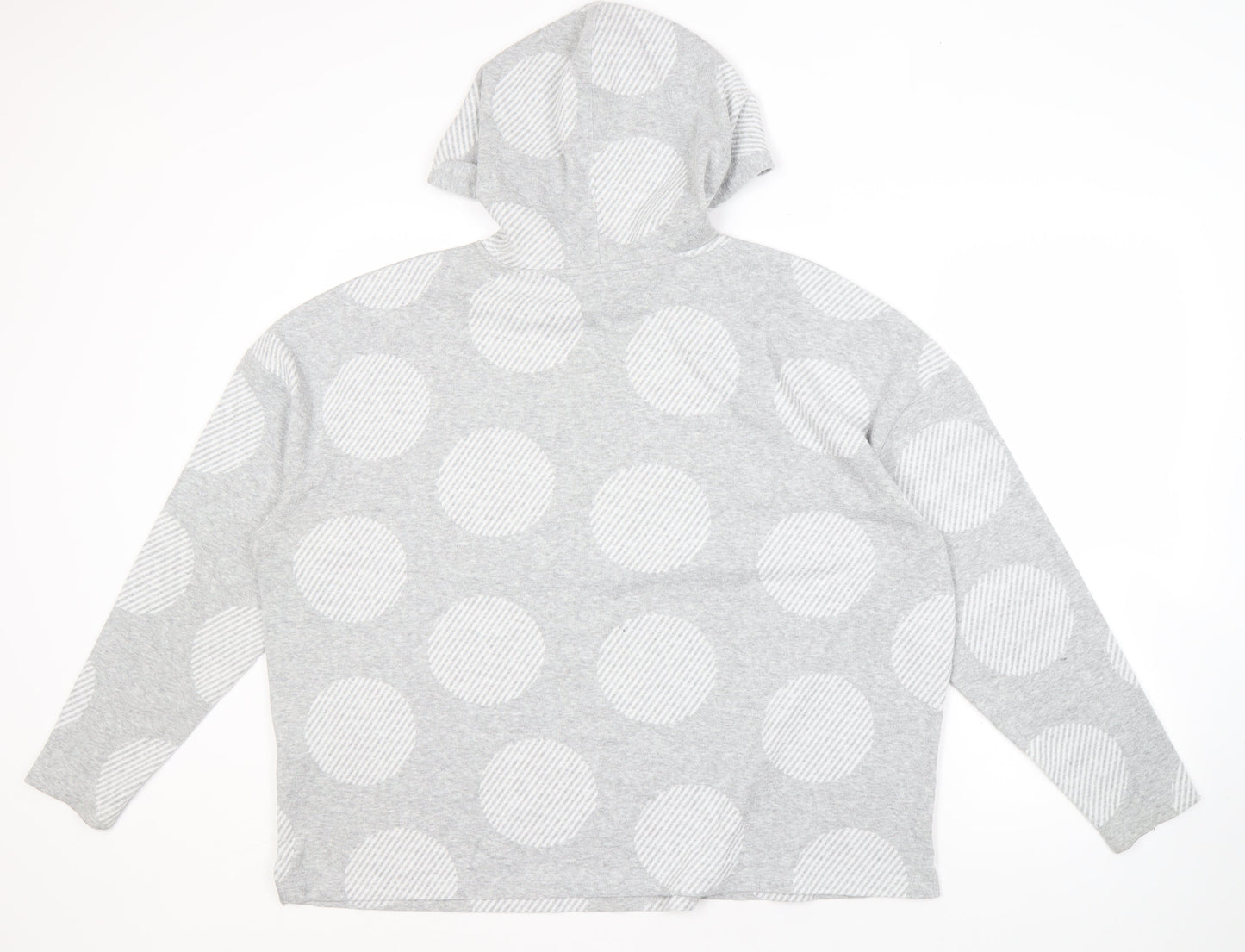 Marks and Spencer Women's Grey Polka Dot Hoodie Size 20