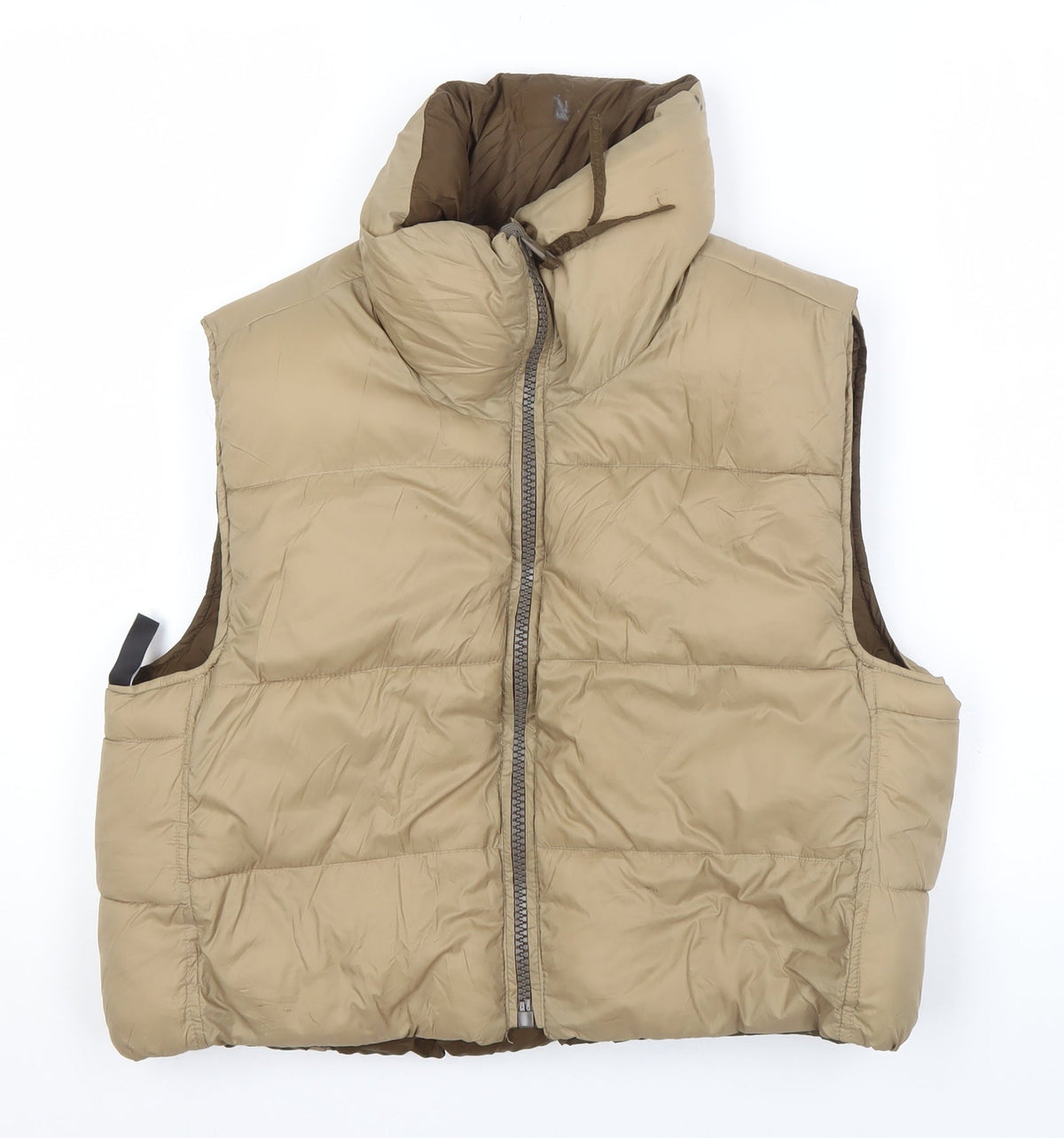Zara Women's Beige Padded Waistcoat L
