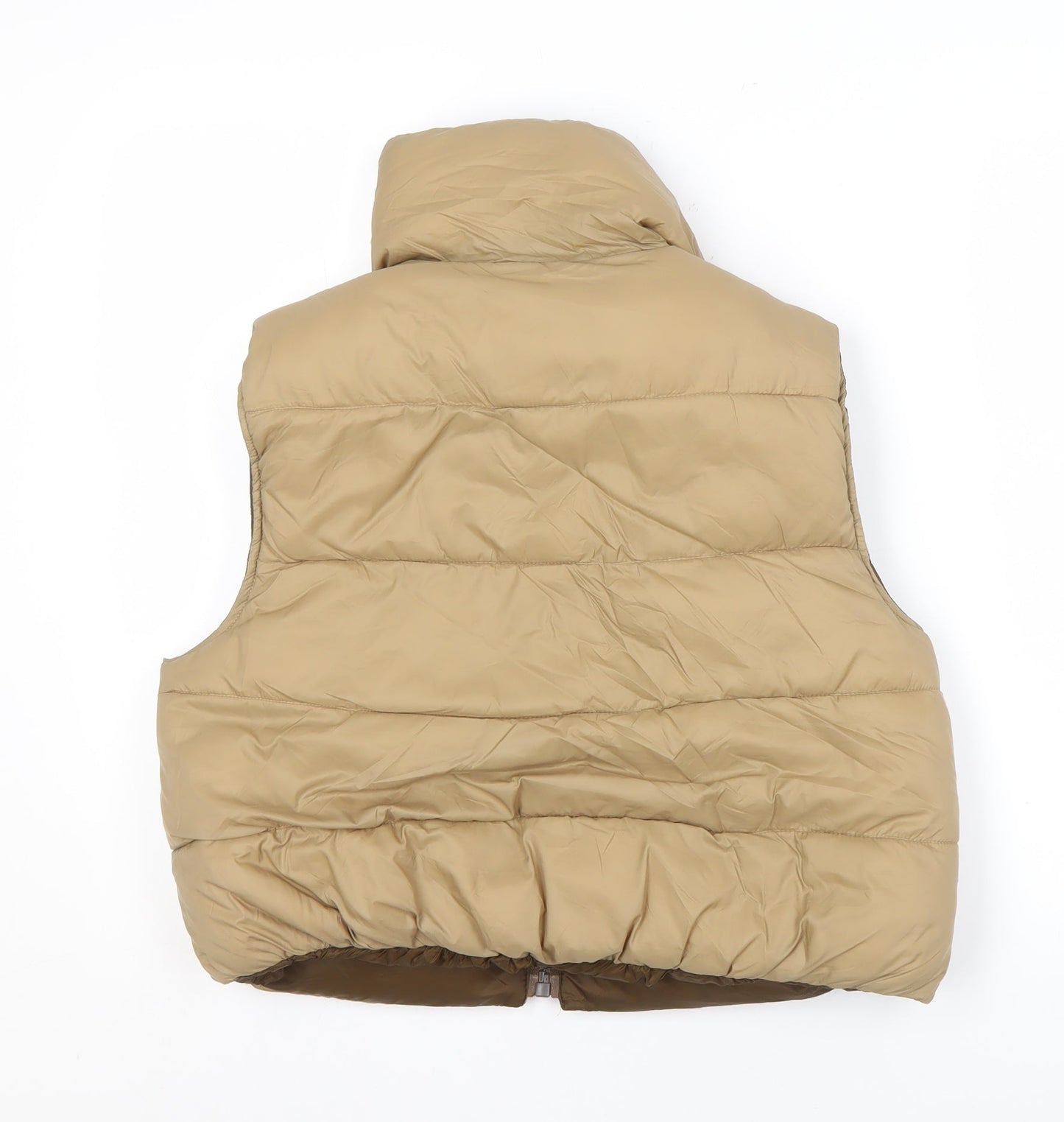 Zara Women's Beige Padded Waistcoat L