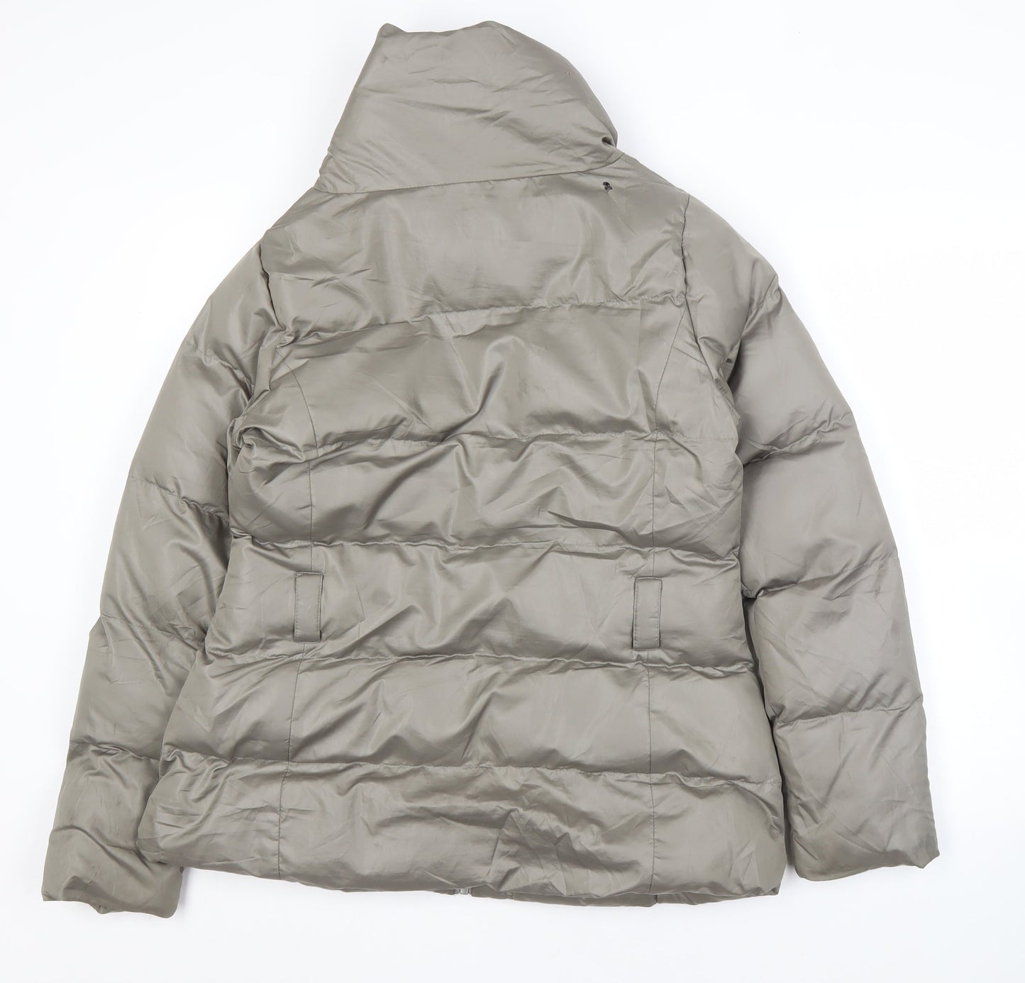 Brave Soul Women's Grey Puffer Winter Jacket M