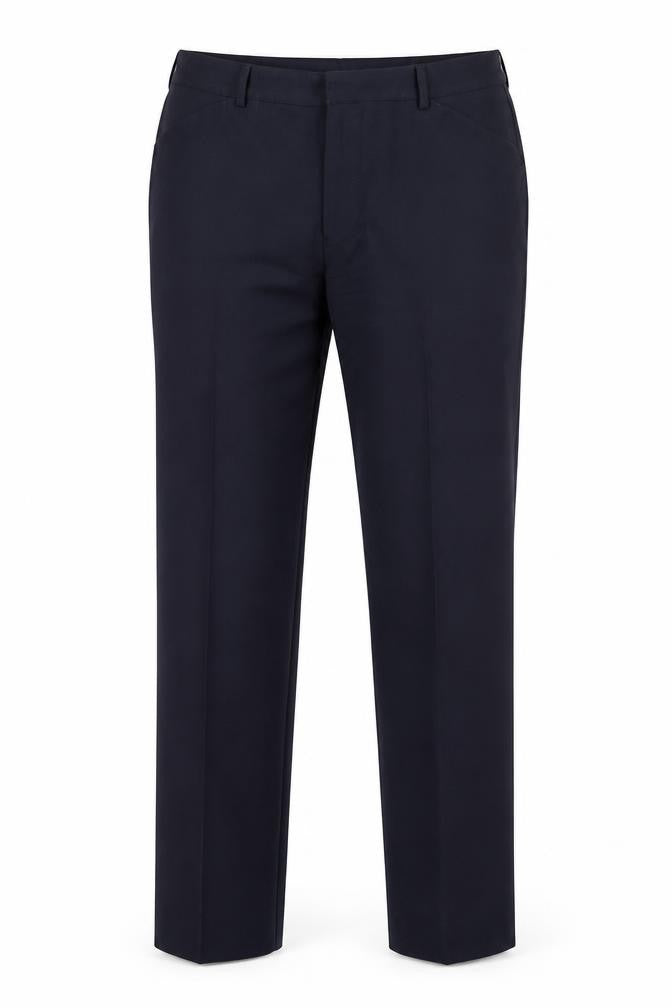 Greenwoods Men's Black Polyester Formal Trousers