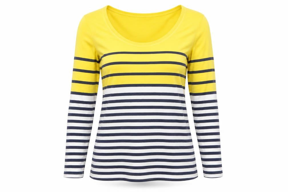 Whistles Women's Multicoloured Striped T-Shirt, Size 6