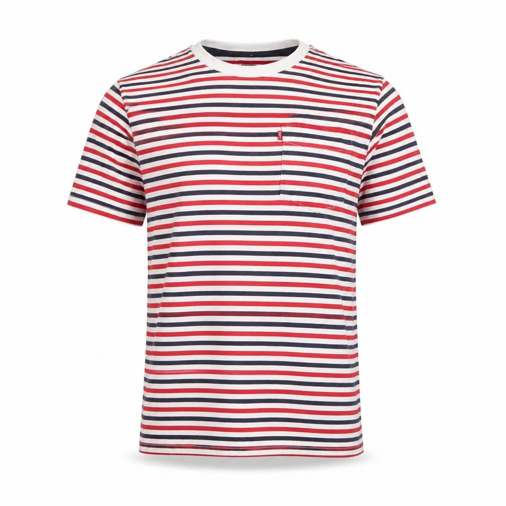Levi's Men's Striped Multicoloured Cotton T-Shirt Size S