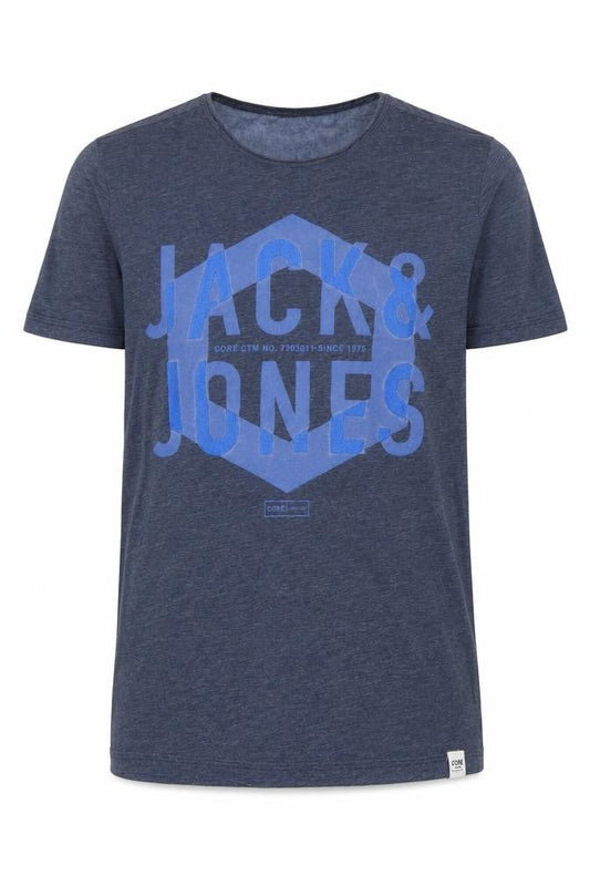 Jack & Jones Men's Blue Graphic Print T-Shirt M