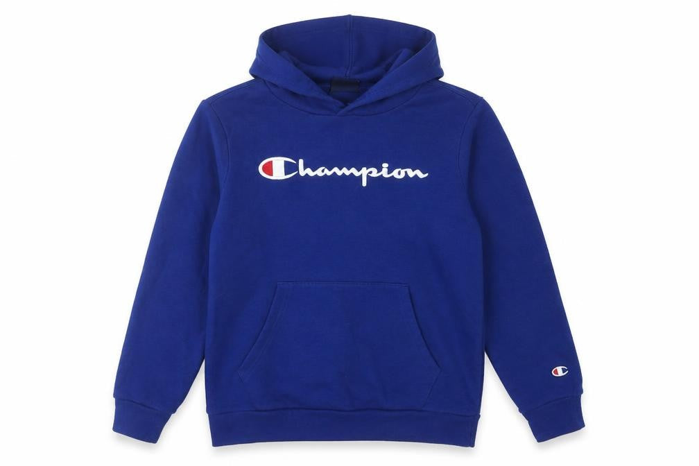 Champion Boys Blue Pullover Hoodie, Size 11-12, Graphic Logo