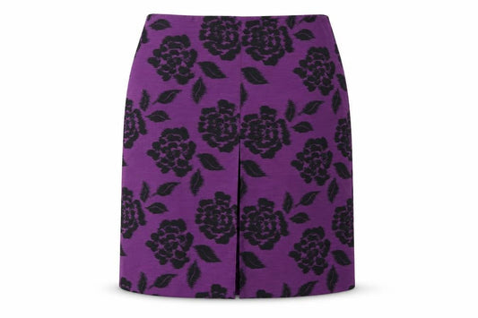 Laura Ashley Women’s Purple Floral Pencil Skirt UK 14