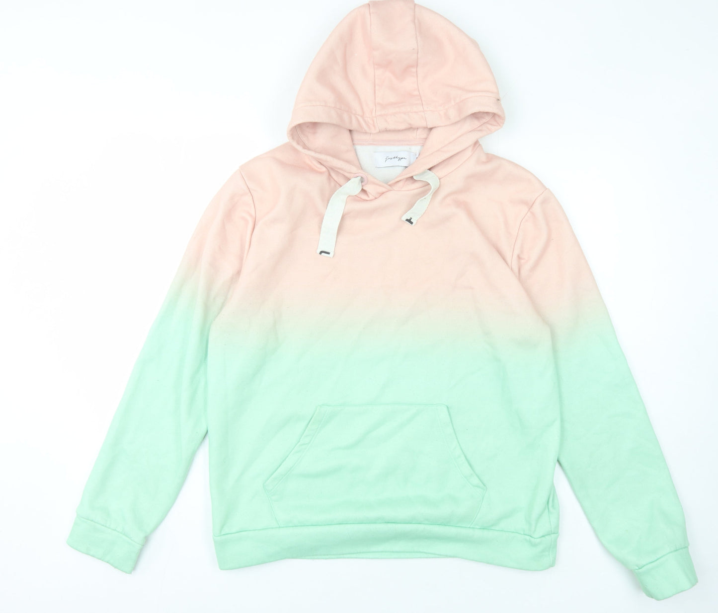 Hype Teens Pink Green Pullover Hoodie Size 16