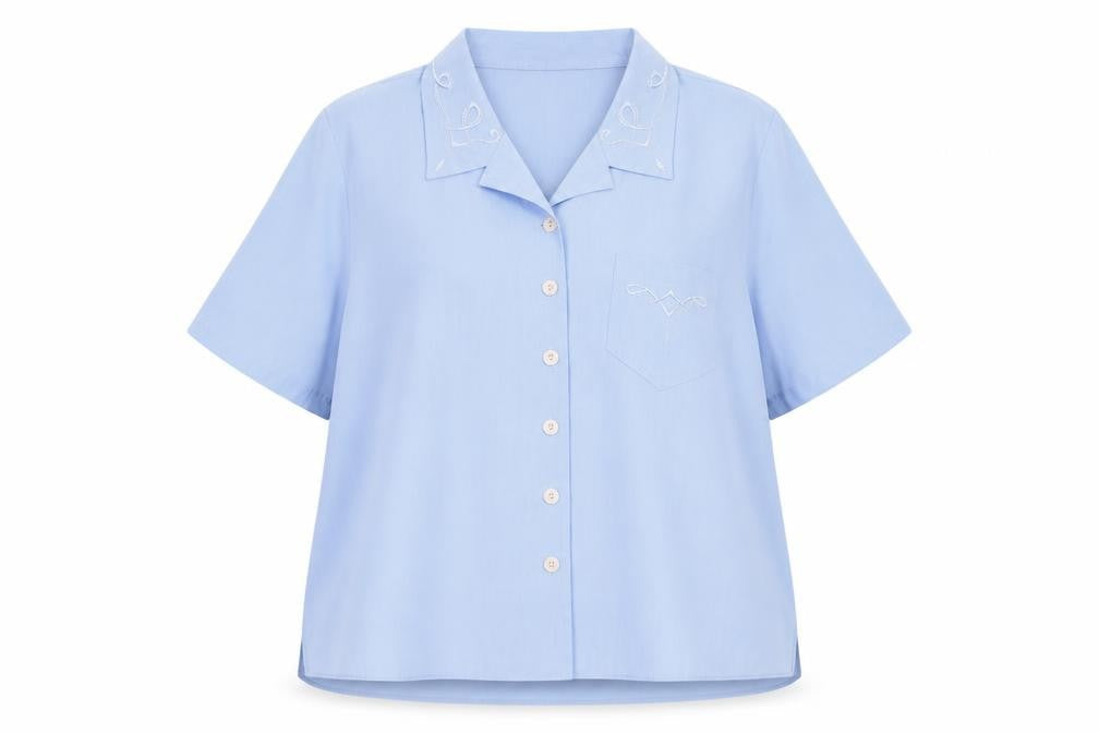 Bonmarché Women's Blue Button-Up Shirt Size 22