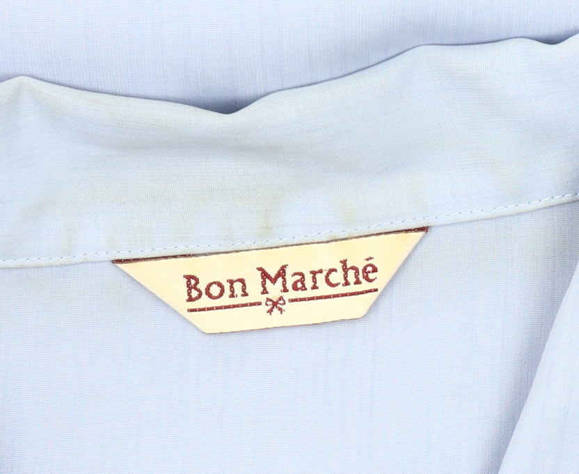 Bonmarché Women's Blue Button-Up Shirt Size 22