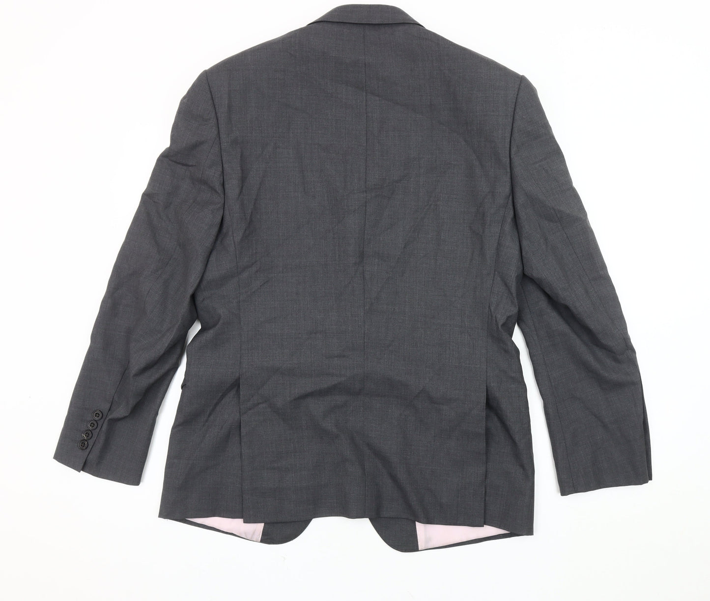 Marks and Spencer Men's Grey 38S Wool Suit Jacket