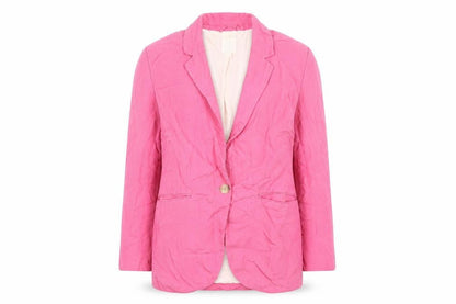 H&M Women's Pink Blazer - Size 8