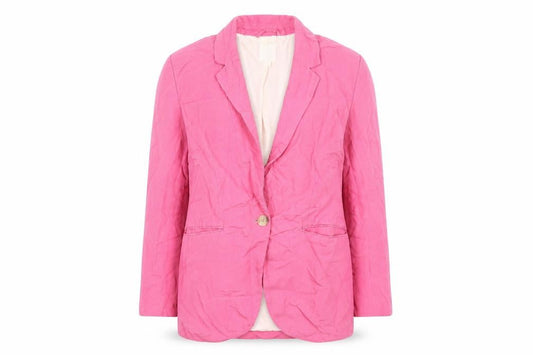 H&M Women's Pink Blazer - Size 8