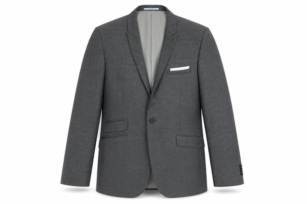 Burton Menswear Grey Slim Fit Blazer 42R