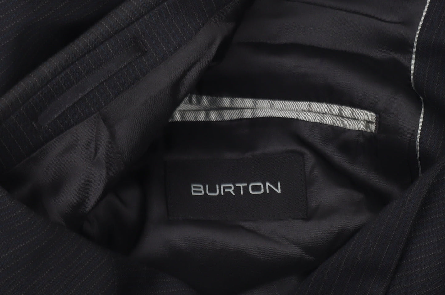 Burton Men's Black Striped Blazer 40 Regular