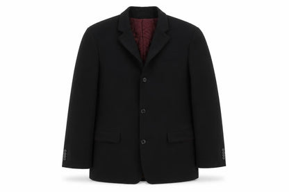 Benvenuto Men's Black Blazer Size 48 Regular Fit