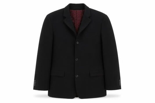 Benvenuto Men's Black Blazer Size 48 Regular Fit