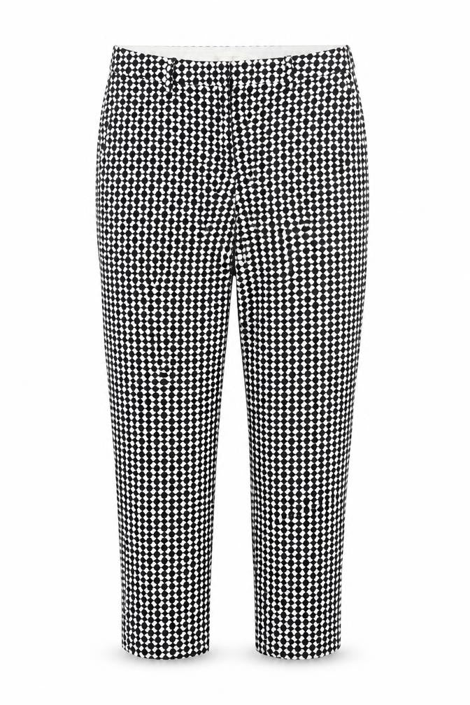 H&M Women's Multicoloured Geometric Trousers Size 6